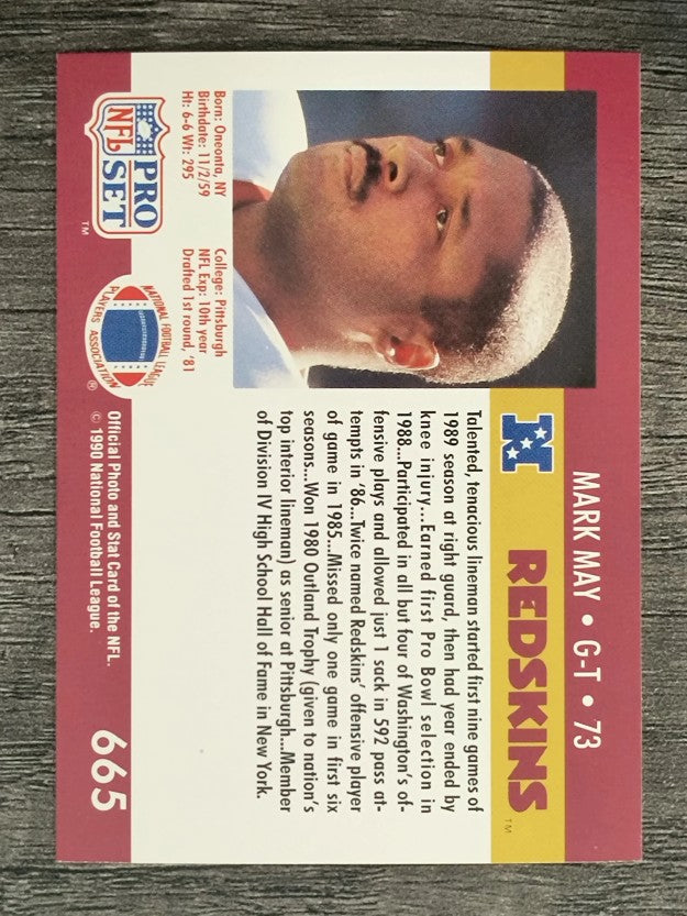 1990 Pro Set #665 Mark May