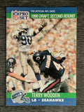 1990 Pro Set #698B Terry Wooden RC COR/Number on back is 90