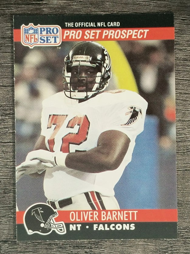 1990 Pro Set #723B Oliver Barnett RC COR/Front says NT
