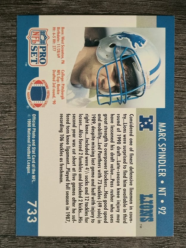 1990 Pro Set #733 Marc Spindler RC