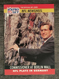 1990 Pro Set #785B Berlin Wall/Paul Tagliabue RC/poses at historic Berlin Wall