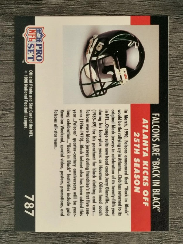 1990 Pro Set #787 Jerry Glanville/Falcons Back in Black