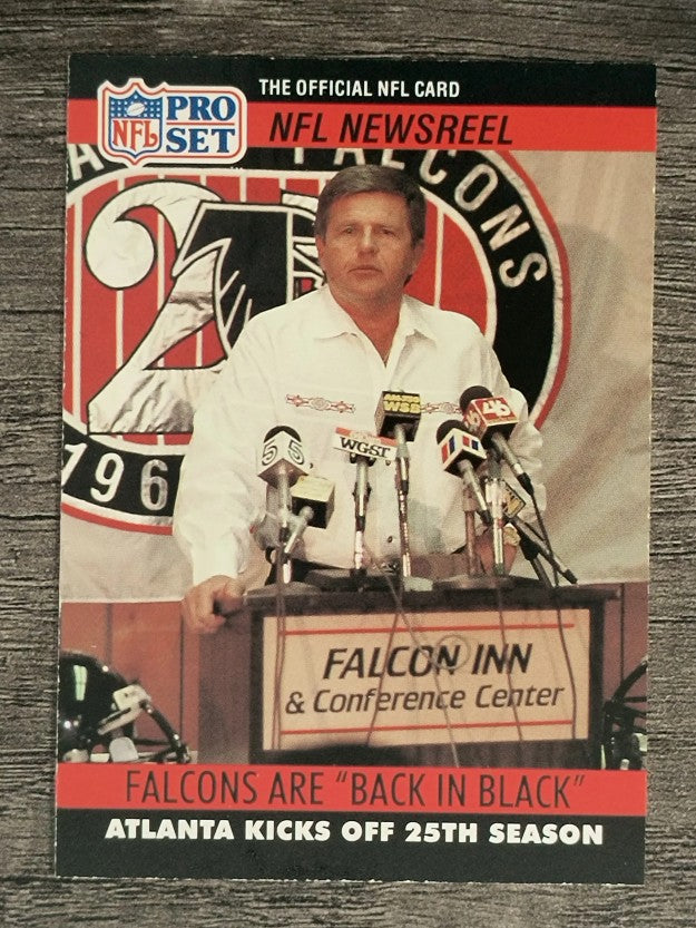 1990 Pro Set #787 Jerry Glanville/Falcons Back in Black