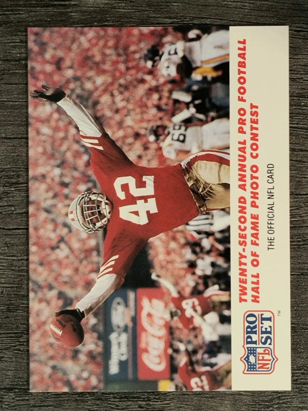 1990 Pro Set #793 Ronnie Lott PHOTO