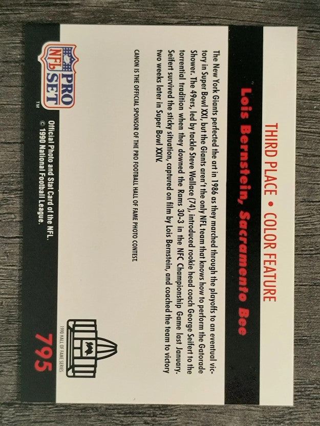 1990 Pro Set #795 George Seifert PHOTO