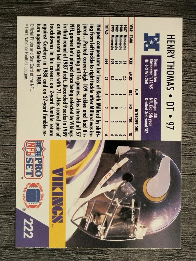 1991 Pro Set #222 Henry Thomas