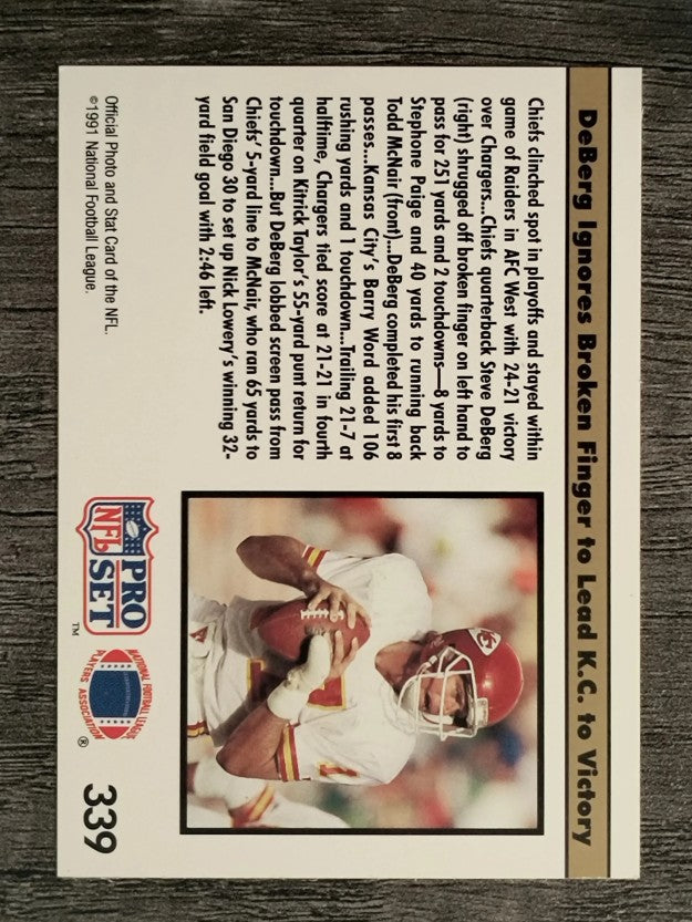 1991 Pro Set #339 Todd McNair REP