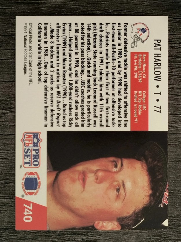 1991 Pro Set #740 Pat Harlow RC