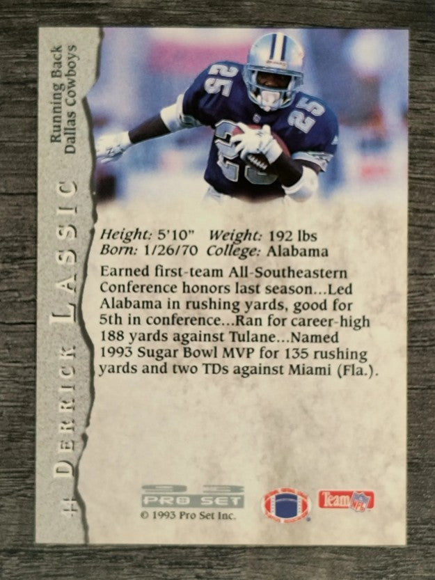 1993 Pro Set #44 Derrick Lassic RC