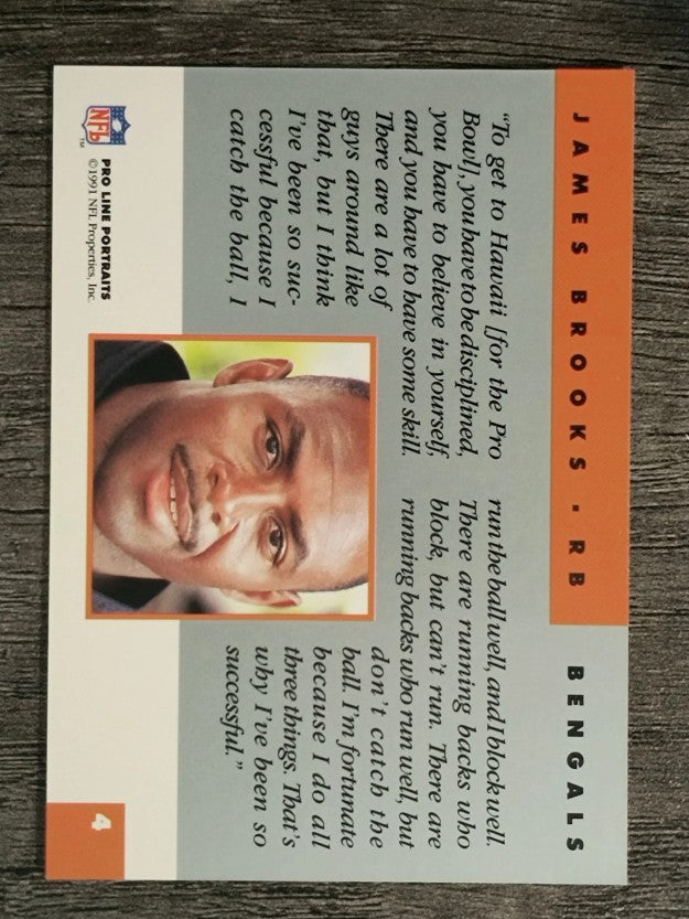 1991 Pro Line Portraits #4 James Brooks