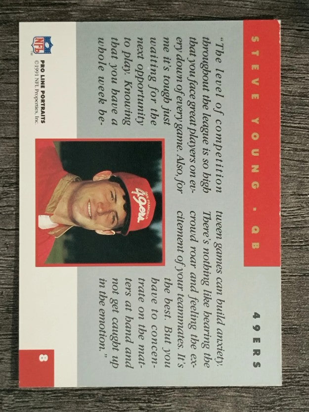 1991 Pro Line Portraits #8 Steve Young