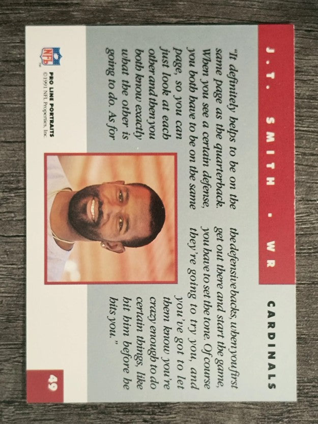 1991 Pro Line Portraits #49 J.T. Smith