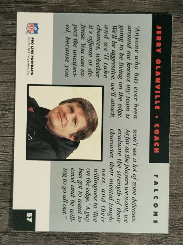 1991 Pro Line Portraits #57 Jerry Glanville CO