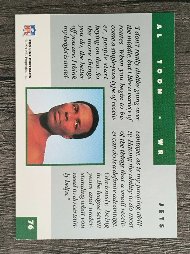 1991 Pro Line Portraits #76 Al Toon
