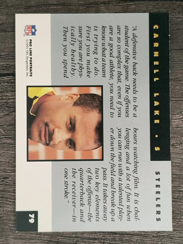 1991 Pro Line Portraits #79 Carnell Lake