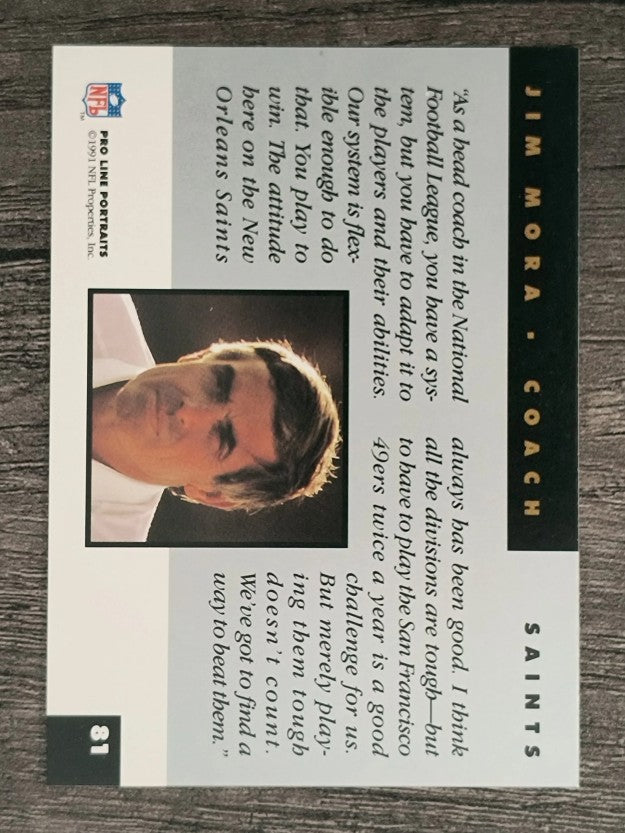 1991 Pro Line Portraits #81 Jim Mora CO