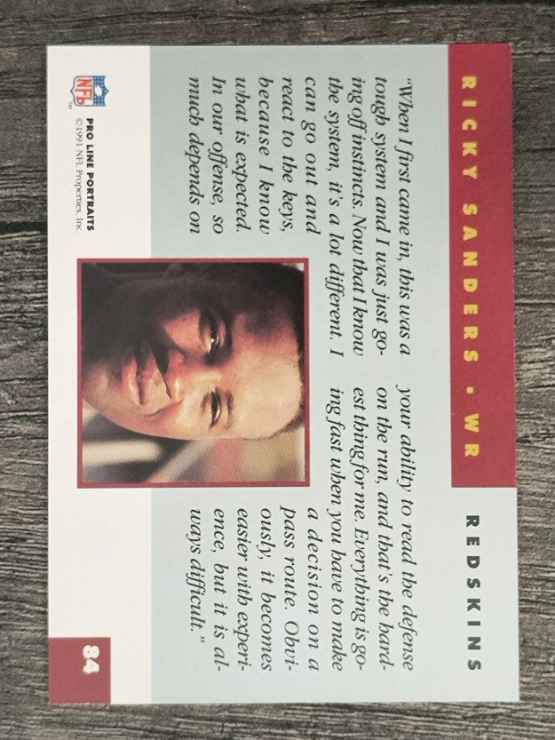 1991 Pro Line Portraits #84 Ricky Sanders