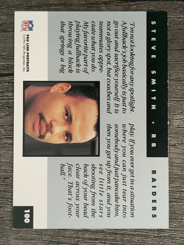 1991 Pro Line Portraits #100 Steve Smith