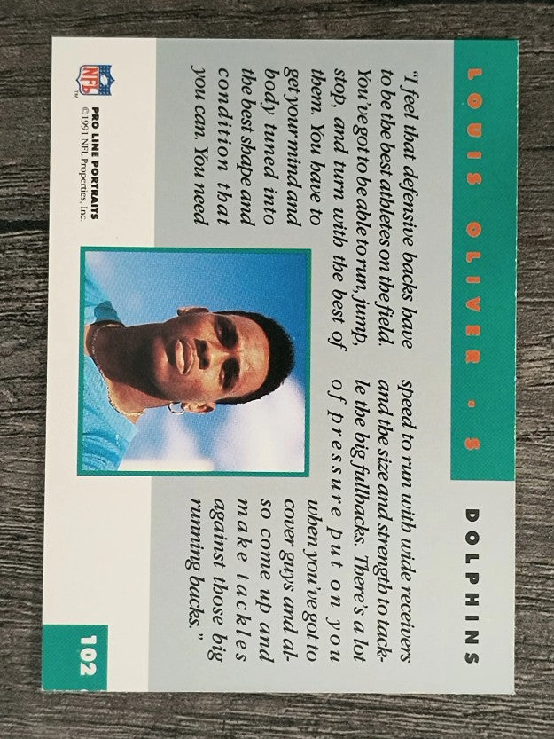 1991 Pro Line Portraits #102 Louis Oliver
