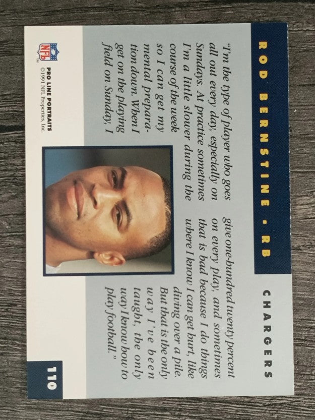 1991 Pro Line Portraits #110 Rod Bernstine