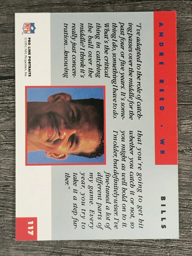 1991 Pro Line Portraits #117 Andre Reed