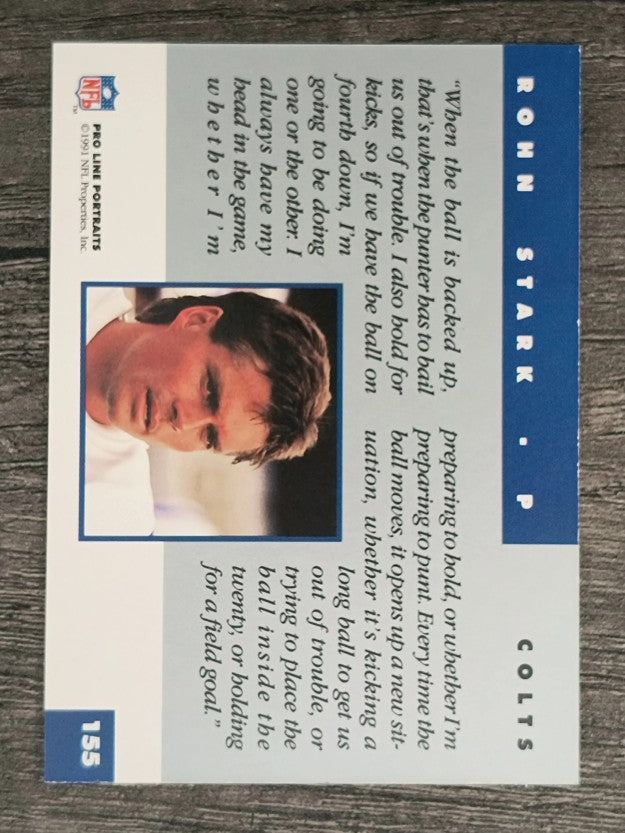 1991 Pro Line Portraits #155 Rohn Stark