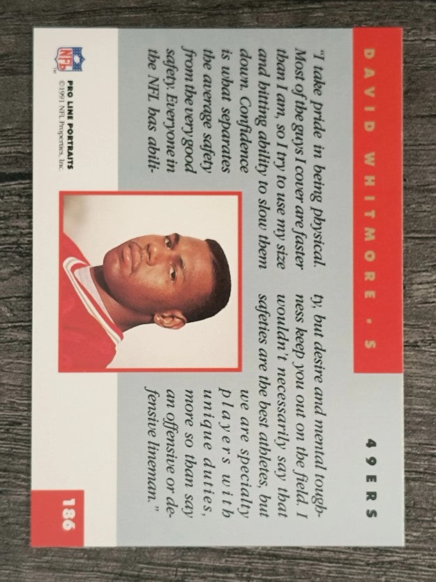 1991 Pro Line Portraits #186 David Whitmore RC
