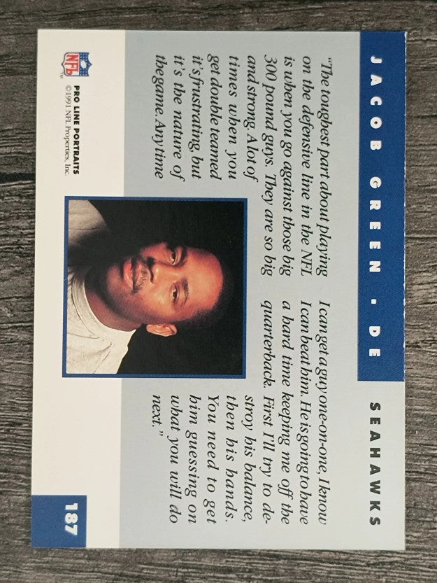 1991 Pro Line Portraits #187 Jacob Green