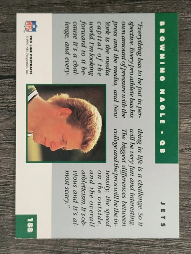1991 Pro Line Portraits #188 Browning Nagle RC