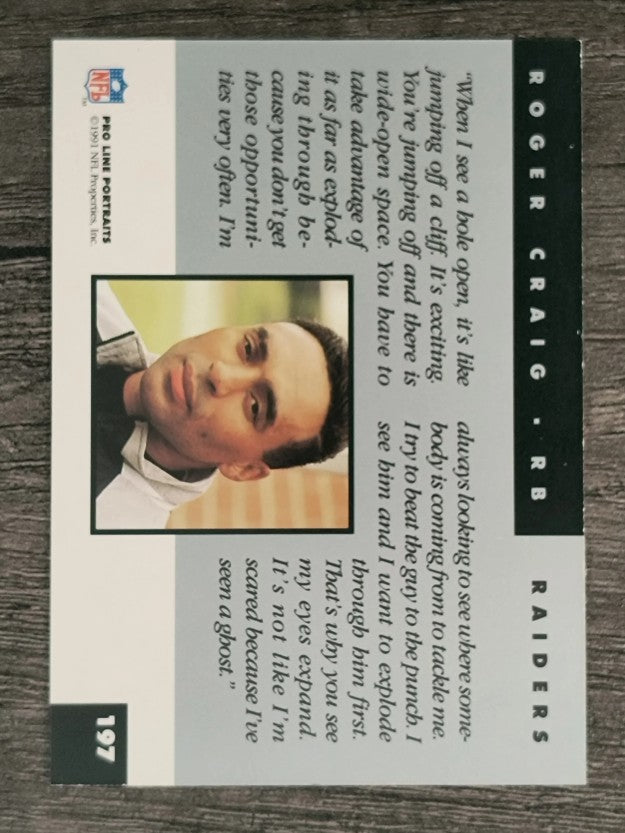 1991 Pro Line Portraits #197 Roger Craig