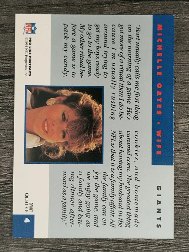 1991 Pro Line Portraits Wives #SC4 Michelle Oates
