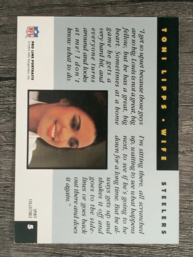1991 Pro Line Portraits Wives #SC5 Toni Lipps