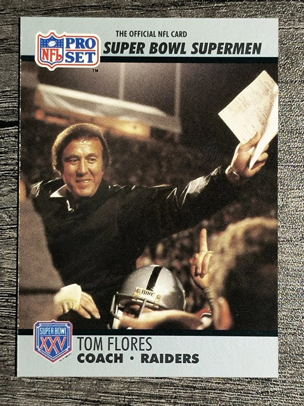 1990-91 Pro Set Super Bowl 160 #25 Tom Flores CO