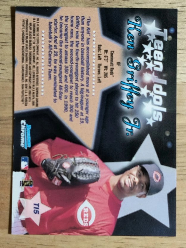 2000 Bowman Chrome Teen Idols #TI5 Ken Griffey Jr.