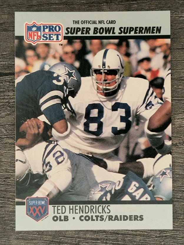 1990-91 Pro Set Super Bowl 160 #97 Ted Hendricks