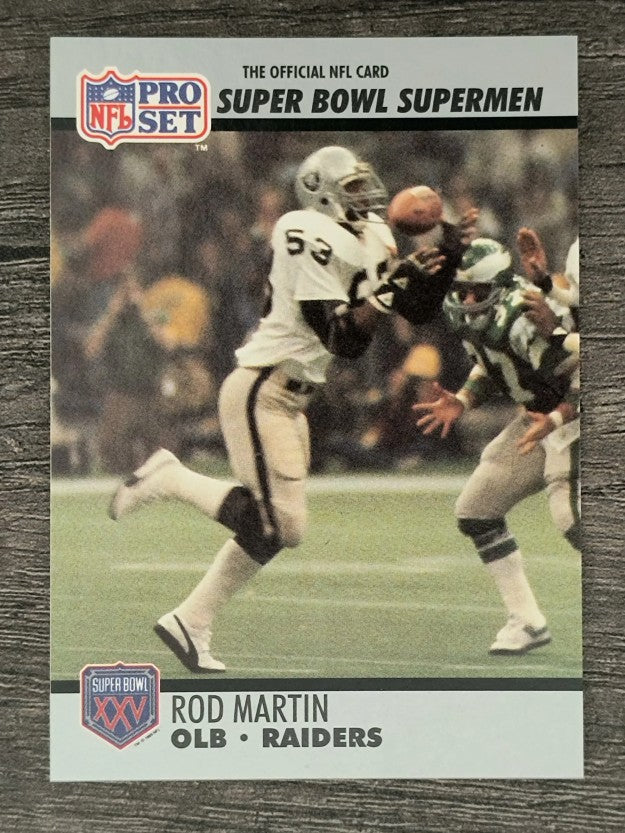 1990-91 Pro Set Super Bowl 160 #99 Rod Martin