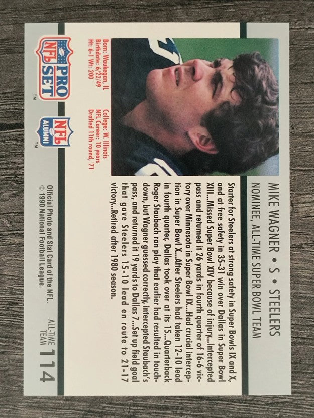 1990-91 Pro Set Super Bowl 160 #114 Mike Wagner