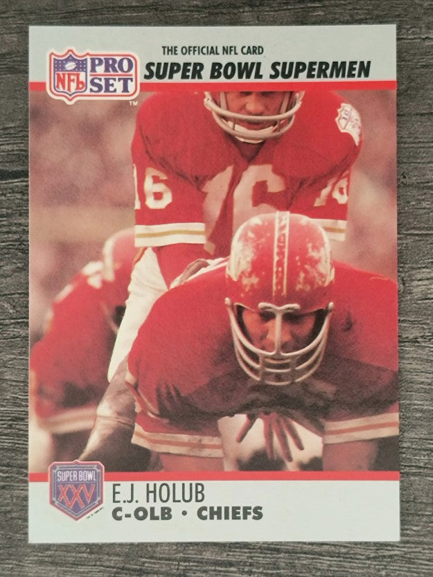 1990-91 Pro Set Super Bowl 160 #130 E.J. Holub