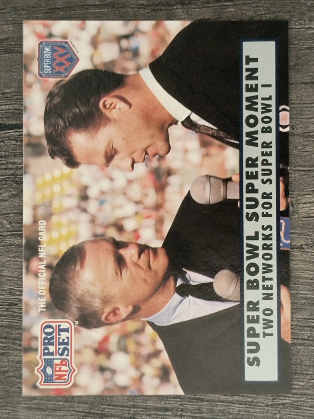 1990-91 Pro Set Super Bowl 160 #136 Two Networks