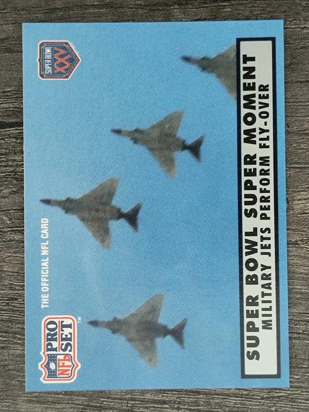 1990-91 Pro Set Super Bowl 160 #137 First Fly-Over