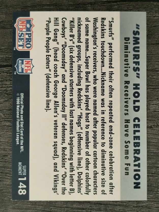 1990-91 Pro Set Super Bowl 160 #148 Smurfs/Redskins