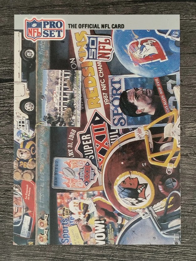 1990-91 Pro Set Super Bowl 160 #P6 Center row right