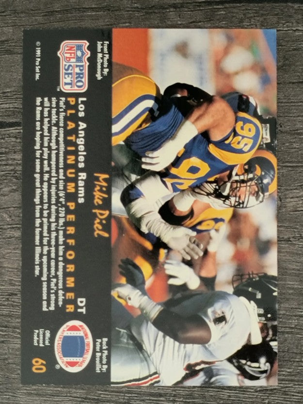 1991 Pro Set Platinum #60 Mike Piel