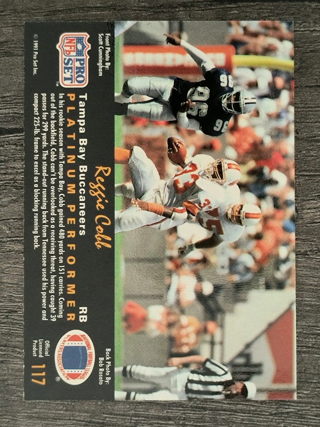 1991 Pro Set Platinum #117 Reggie Cobb