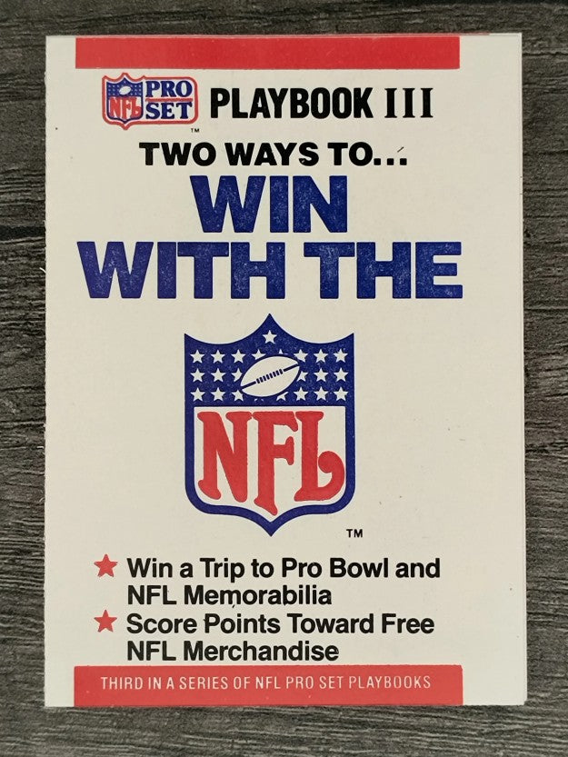 1990 Pro Set Playbook #III Playbook III