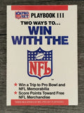 1990 Pro Set Playbook #III Playbook III