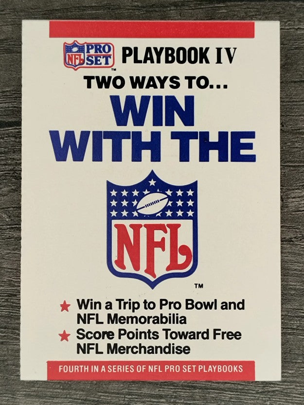 1990 Pro Set Playbook #IV Playbook IV