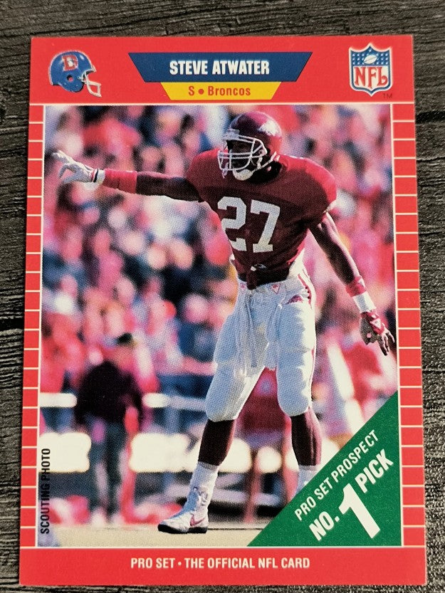 1989 Pro Set #492 Steve Atwater RC (EXMT)