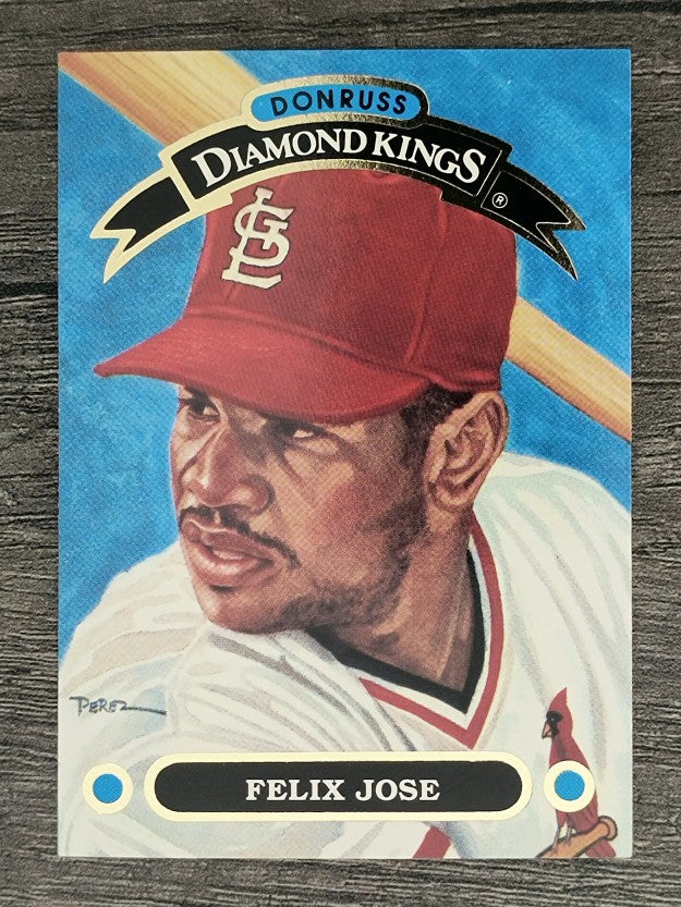 1992 Donruss Diamond Kings #DK13 Felix Jose