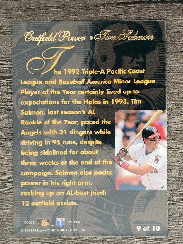 1994 Flair Outfield Power #9 Tim Salmon